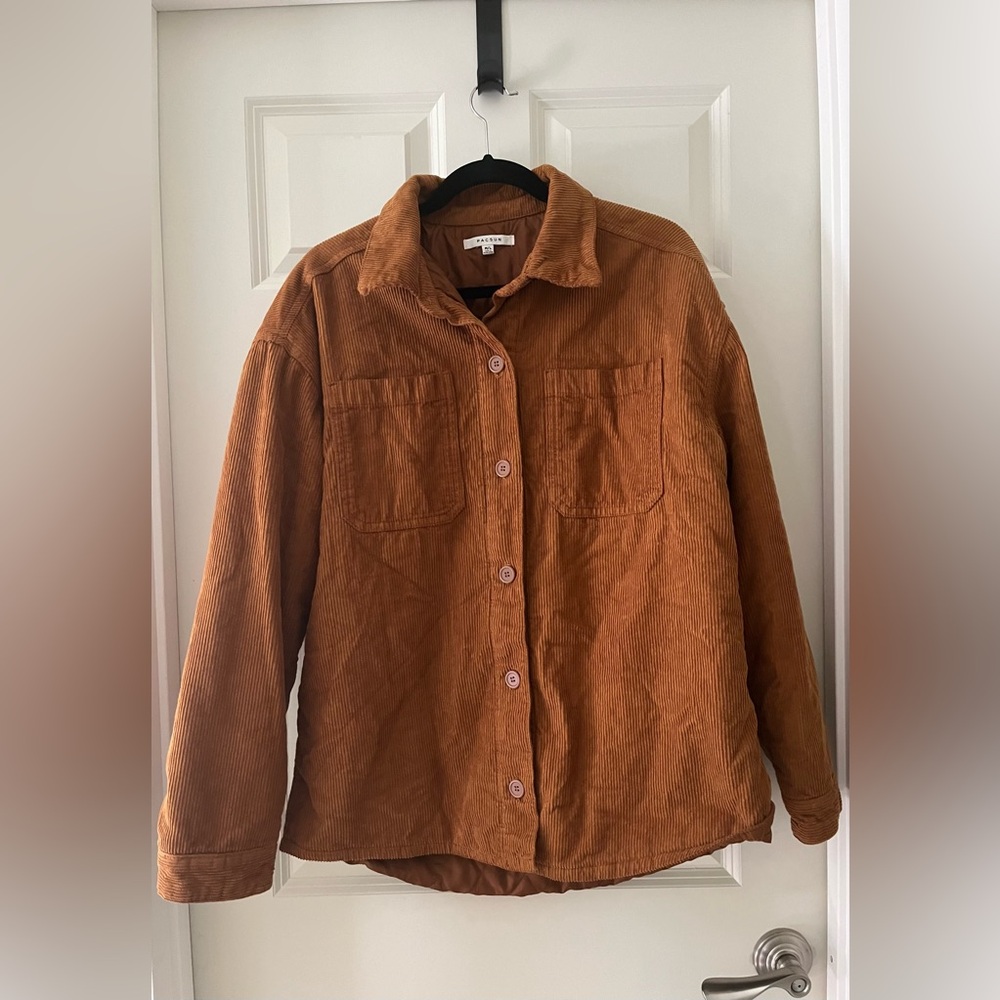 PacSun Oversized Brown Corduroy Collared Jacket Shacket button up M/L Fall